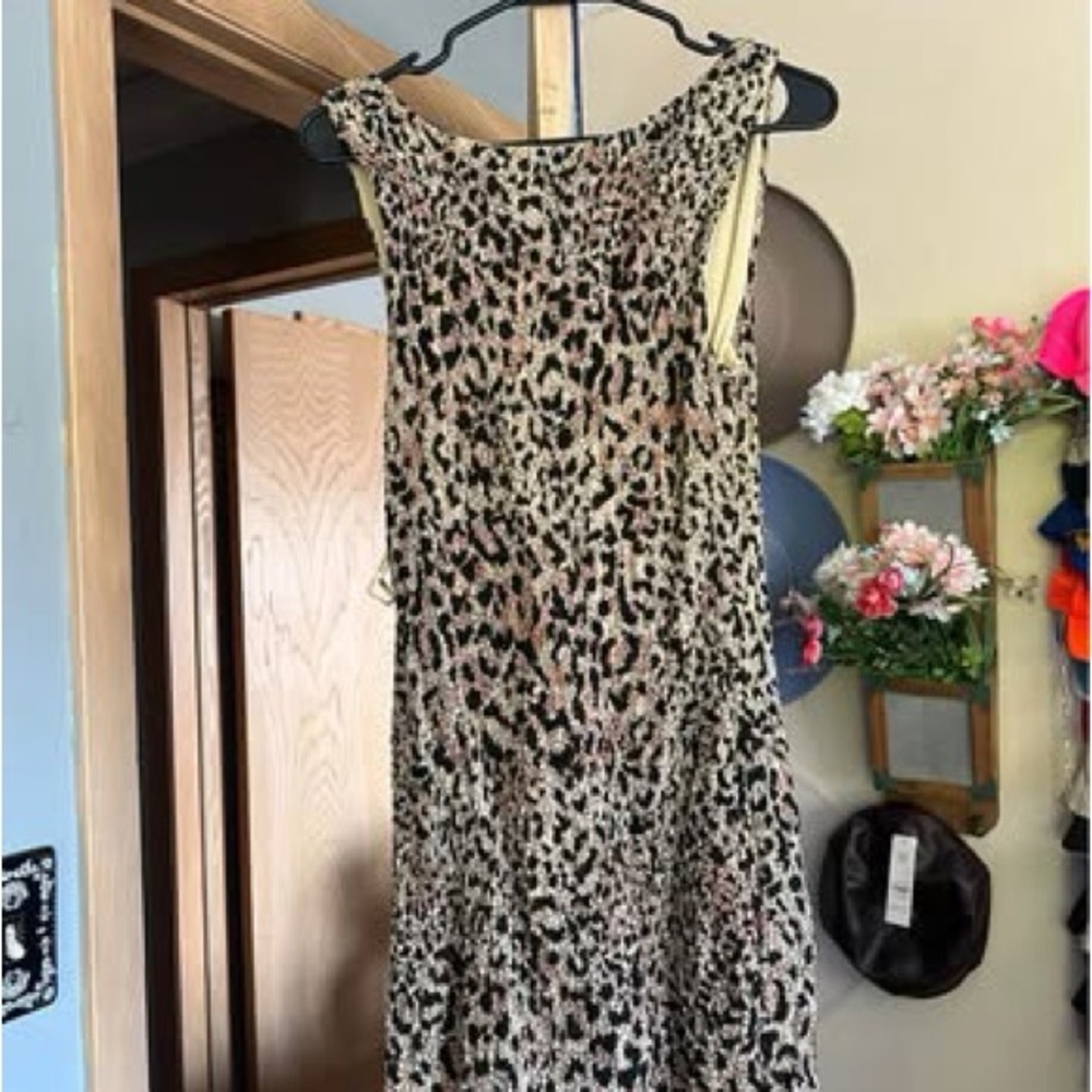 Free People Animal Print Midi Dress